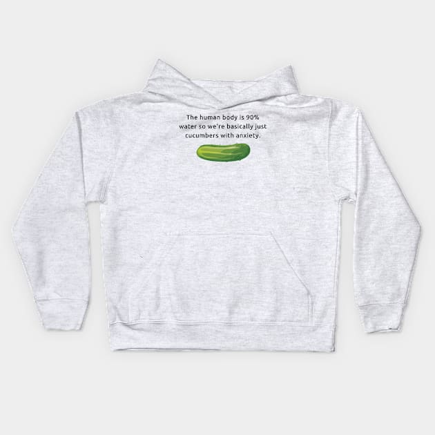 Anxious Cucumbers Kids Hoodie by Seamed Fit